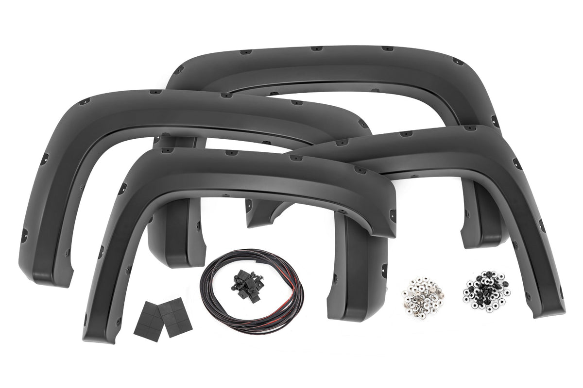 Pocket Fender Flares 6 Foot 7 Inch & 8 Foot Bed Chevy Silverado 1500/2500HD/3500HD (2007-2014) Rough Country