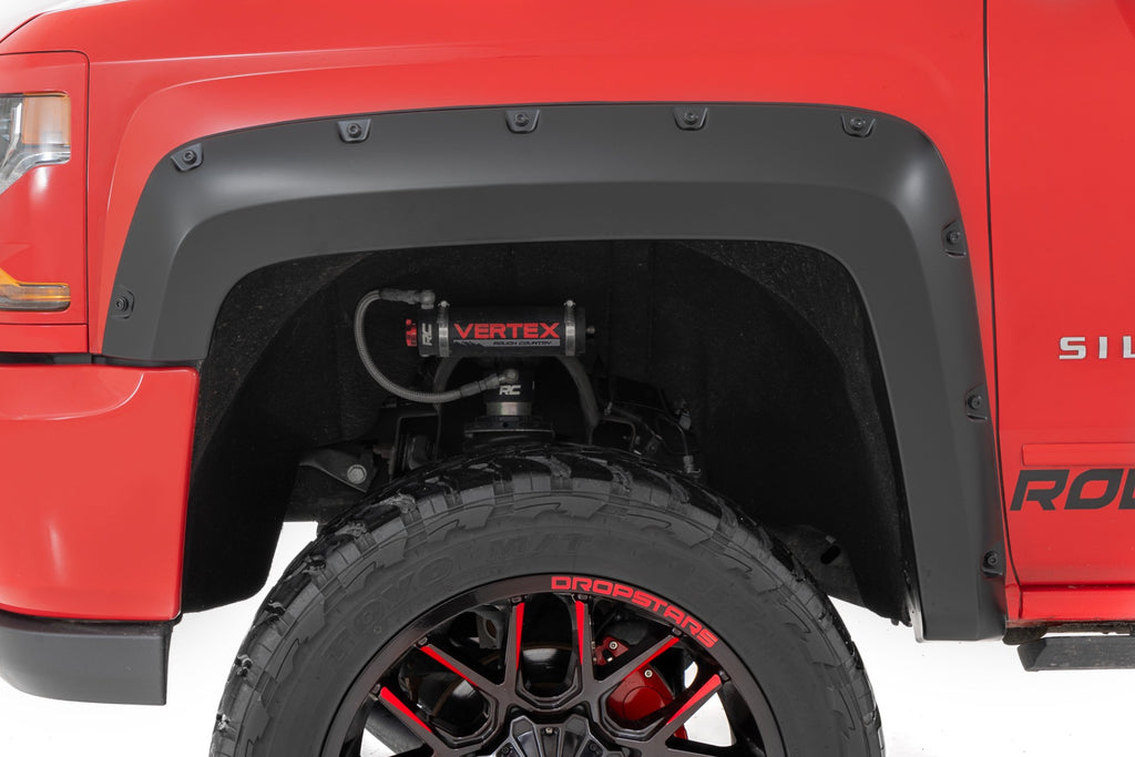 Pocket Fender Flares 5 Foot 9 Inch Bed Chevy Silverado 1500 (14-18 & Classic) Rough Country