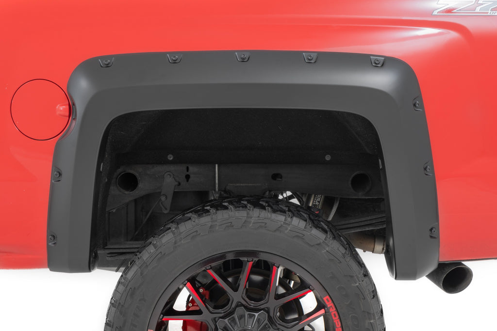 Pocket Fender Flares 5 Foot 9 Inch Bed Chevy Silverado 1500 (14-18 & Classic) Rough Country
