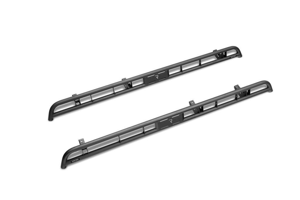 RKR Rock Rails Cab Length (2 Steps per Side) 2015-2024 Ford F-150 SuperCrew Textured Black NFab