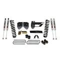 Lift Kit 4 Inch Lift 17-19 Ford F-250 Super Duty Includes Front Coil Springs Bump Stop Spacers Relocation Brackets Rear Lift Blocks U-Bolts M9500 Monotube Shocks Skyjacker