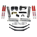 Suspension Lift Kit w/Shock 4 Inch Lift Incl. Front Coil Springs Rear Leaf Springs Adjustable 4-Links Hydro 7000 Shocks  17-19 Ford F-250/ F-350 Super Duty Diesel Skyjacker