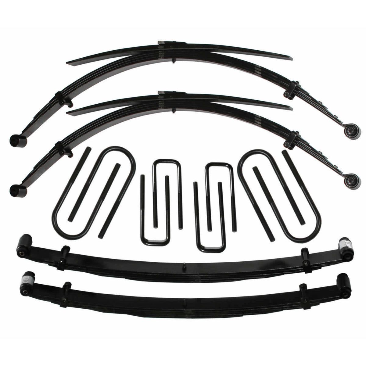 Lift Kit 4 Inch Lift For Use w/High Boy Includes Front/Rear Leaf Springs Front/Rear U Bolt Kits Spring Bushing Kit 73-78 Ford F-250 Skyjacker