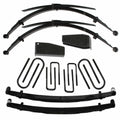 Lift Kit 4 Inch Lift 80-98 Ford F-250 80-85 Ford F-350 Includes Front/Rear Leaf Springs Hinge Brackets Front/Rear U Bolt Kits Spring Bushing Kit Skyjacker