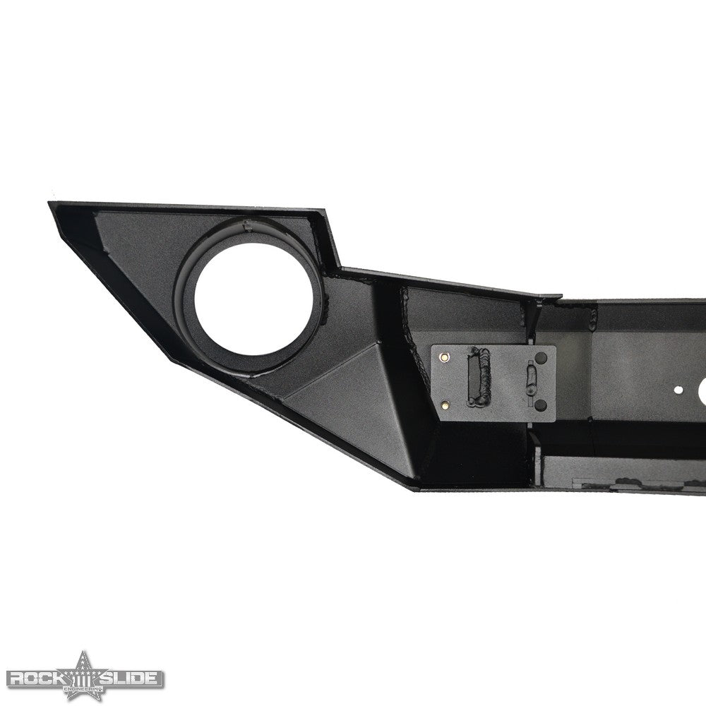 Jeep JK Full Front Bumper For 07-18 Wrangler JK With Winch Plate No Bull Bar Black Powdercoated Rigid Series Rock Slide Engineer