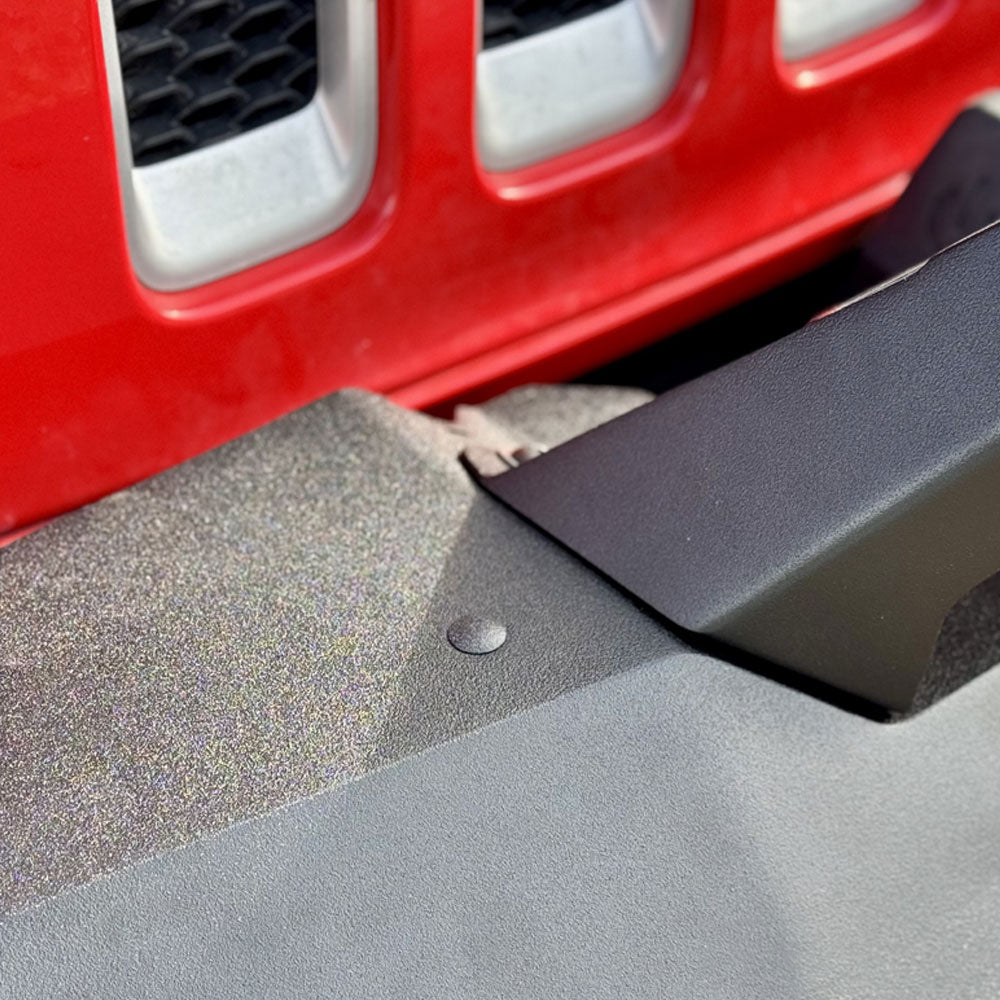 Appalachian Steel Stubby Front Bumper With Winch Plate Wrangler JK Rock Slide Engineering