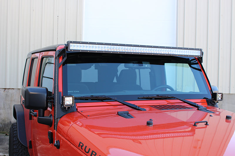 Jeep JK 52 Inch Light Bar Bracket 07-17 Wrangler JK Fishbone Offroad