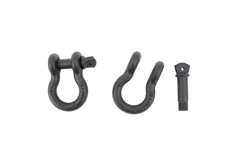 D Ring 3/4 Inch Gloss Black 2 Piece Set Fishbone Offroad