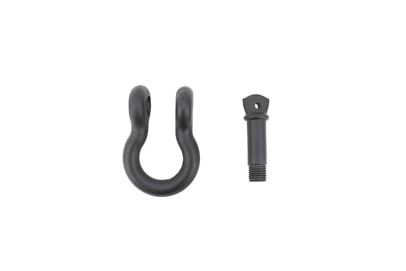 D Ring 3/4 Inch Gloss Black 2 Piece Set Fishbone Offroad