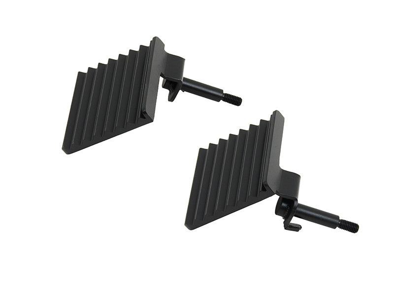 Jeep JK Foot Peg 07-17 Wrangler JK Set Black Fishbone Offroad