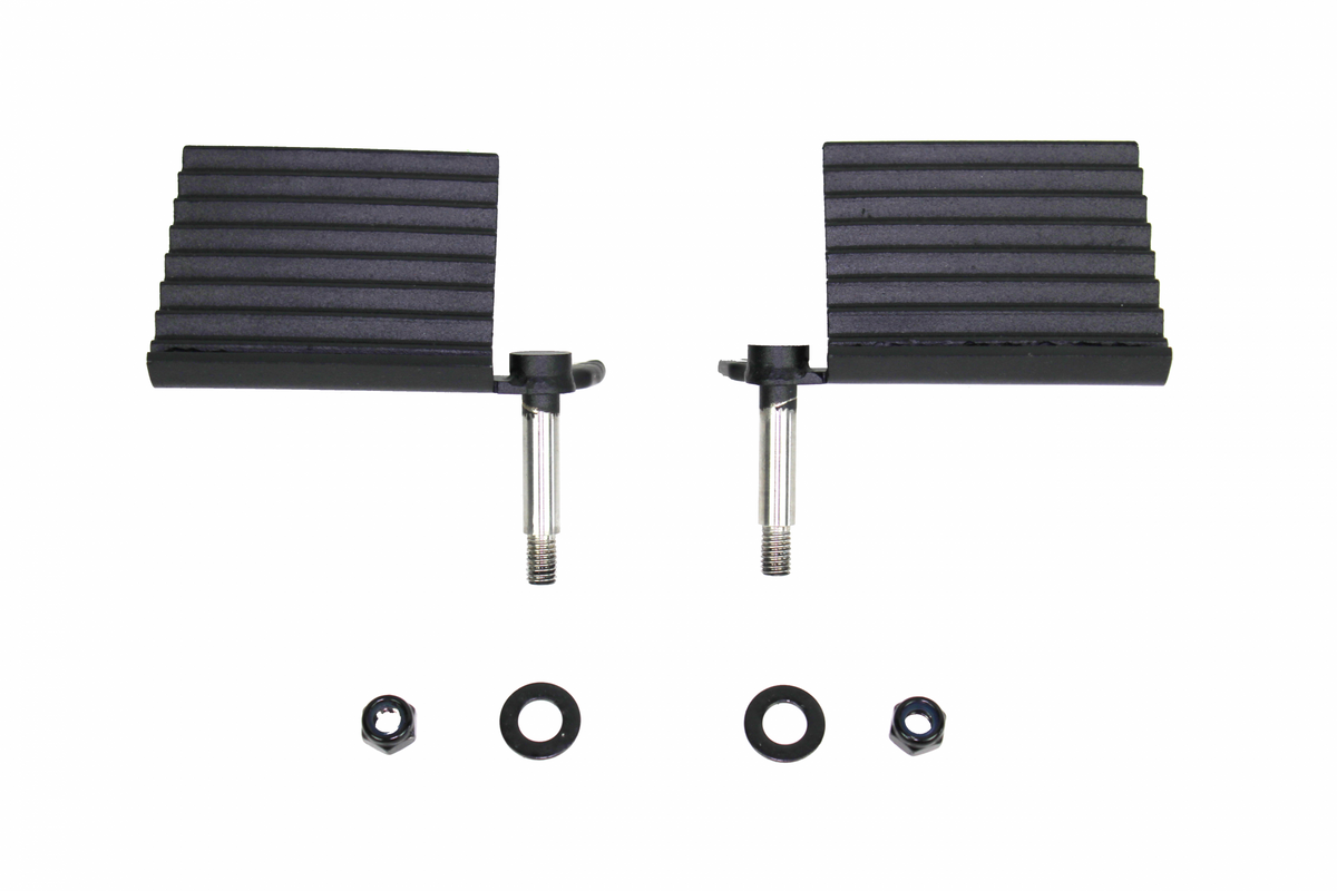 Jeep Foot Peg Set 76-06 CJ YJ TJ Wrangler Gloss Black Fishbone Offroad