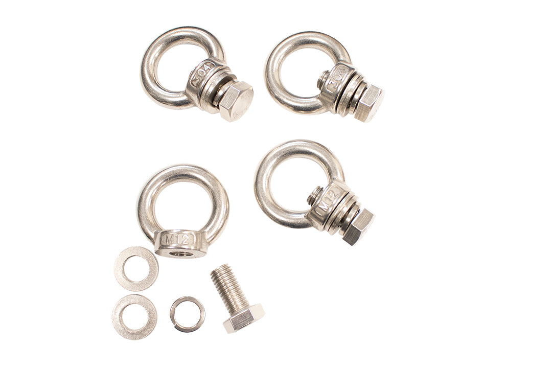 Jeep Storage/Bed Rack Tie Down Kit Stainless Steel Fishbone