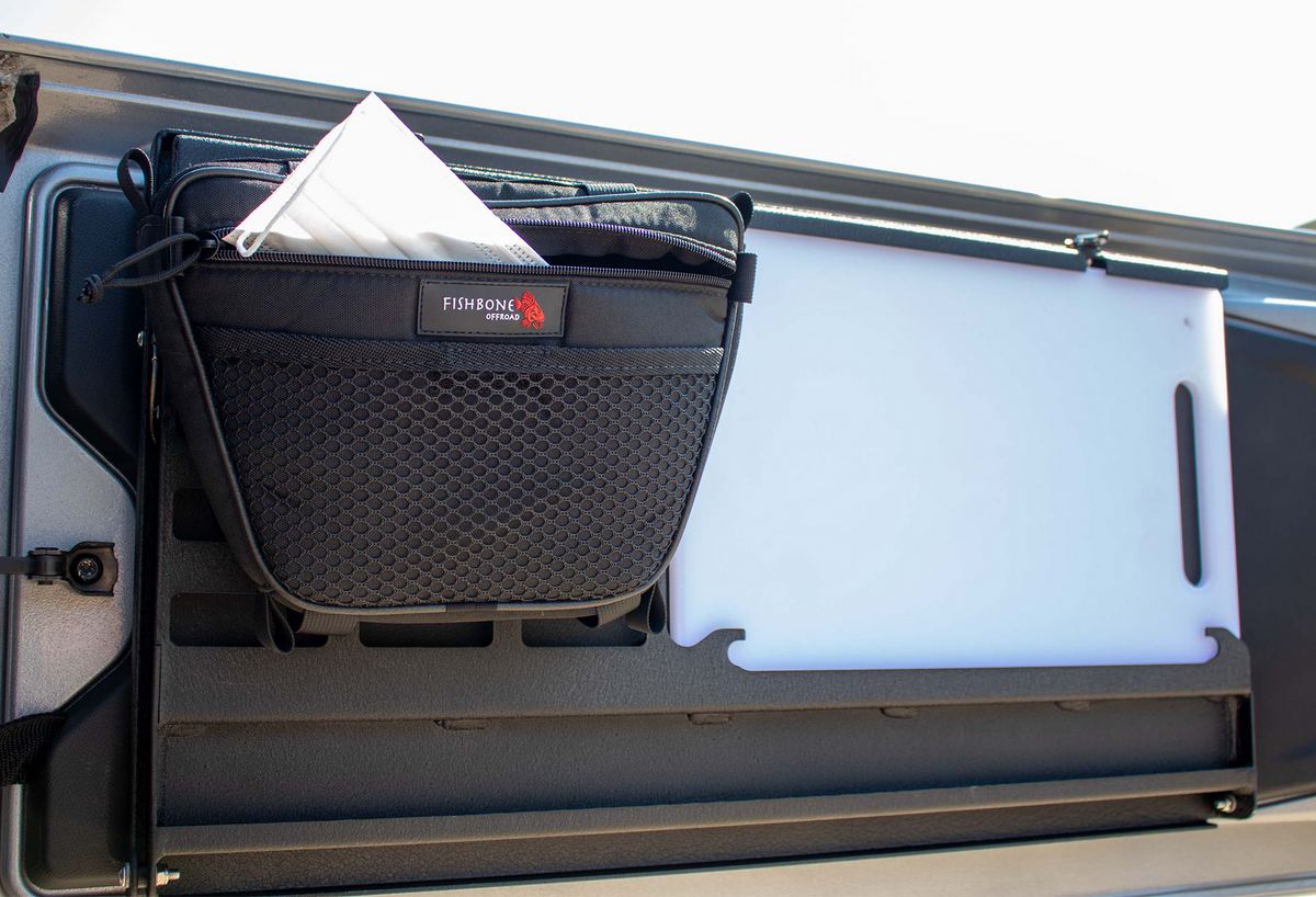 6th Gen Ford Bronco, 18-Present Jeep Wrangler JL and 07-18 Jeep Wrangler JK Tailgate Table Fishbone Offroad
