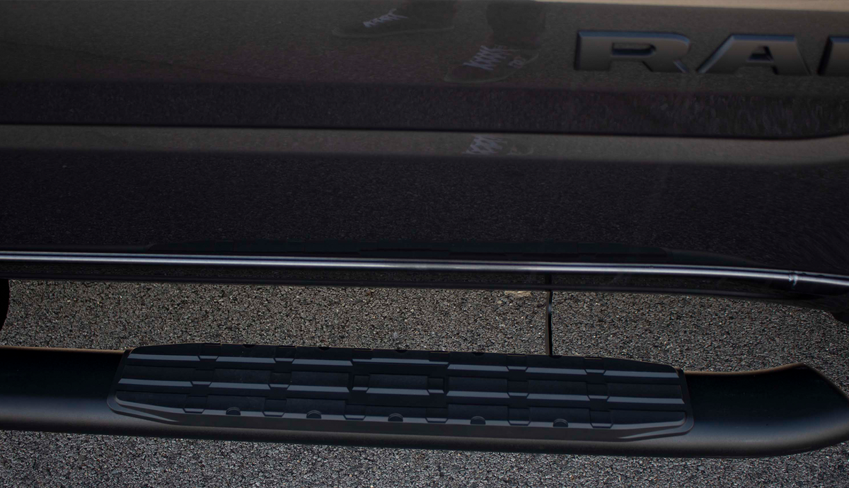 19-Current Silverado 1500 Double Cab 5 Inch Oval Side Step Fishbone Offroad