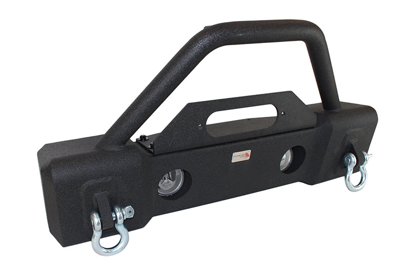 Jeep JK Stubby Bumper W/Tube Guard 07-17 Wranger JK Black Texured Powercoated Fishbone Offroad