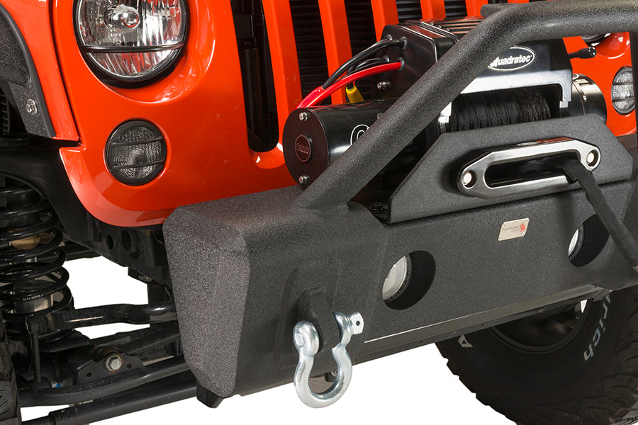 Jeep JK Stubby Bumper W/Tube Guard 07-17 Wranger JK Black Texured Powercoated Fishbone Offroad