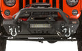 Jeep JK Front Stubby Winch Bumper W/Tube Guard 07-17 Wranger JK Black Texured Powercoated Fishbone Offroad
