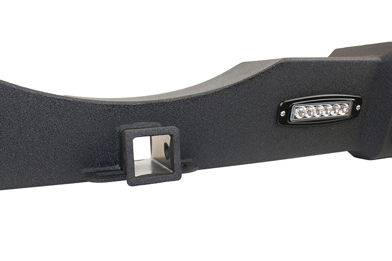 Jeep JK Rear Bumper W/LED's 07-17 Wrangler JK Rubicon and Unlimited Steel Black Textured Powdercoat Fishbone Offroad