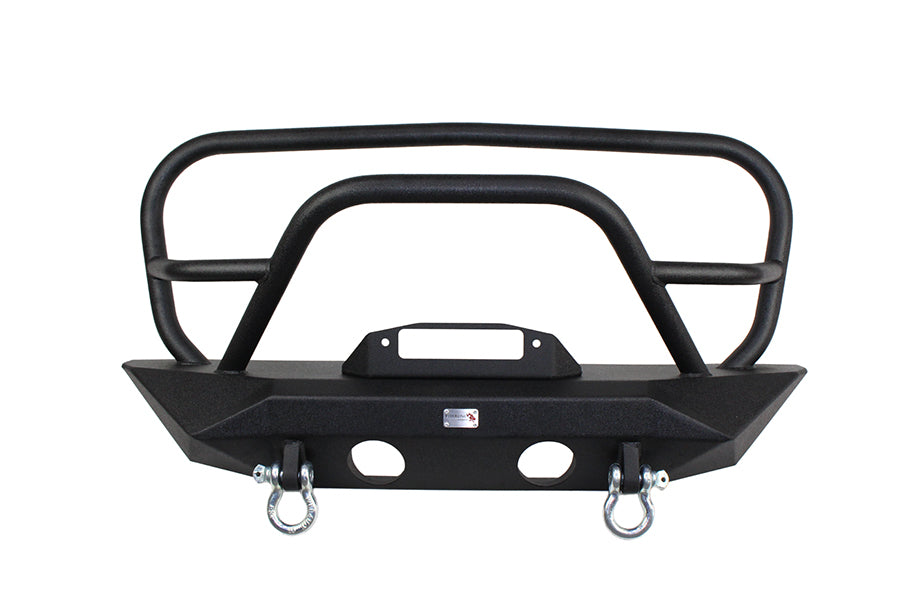 Jeep JK Front Winch Bumper W/Grille Guard 07-17 Wrangler JK Manowar Series Fishbone Offroad