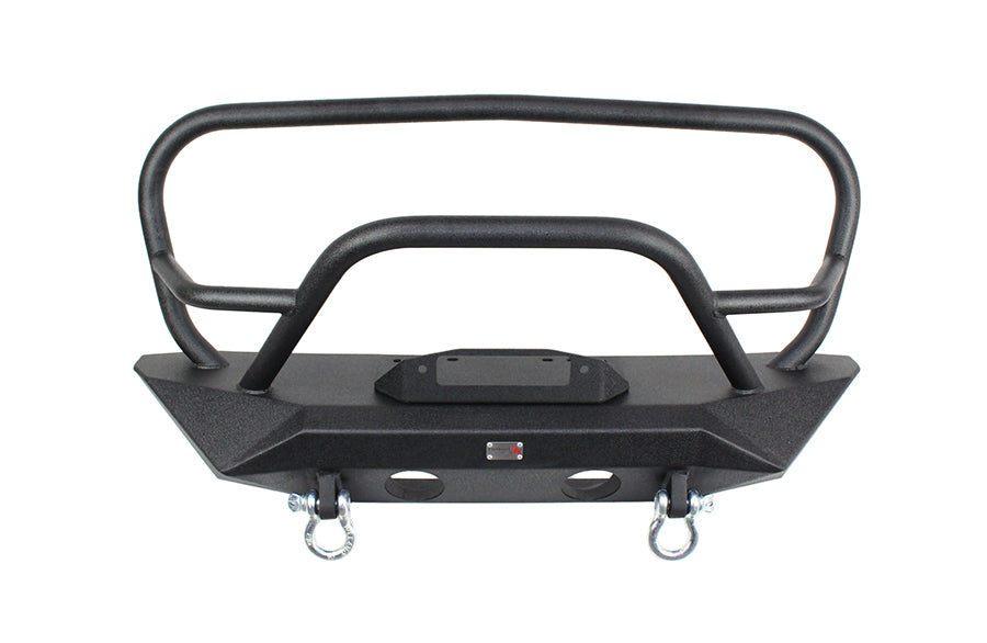 Jeep JK Front Winch Bumper W/Grille Guard 07-17 Wrangler JK Manowar Series Fishbone Offroad