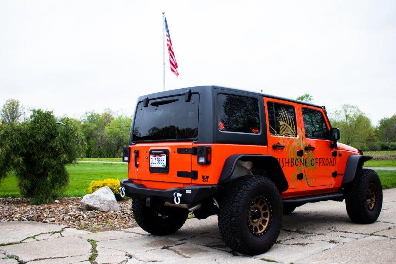 Jeep JK Rear Bumper Mako 07-18 Wrangler JK Fishbone Offroad