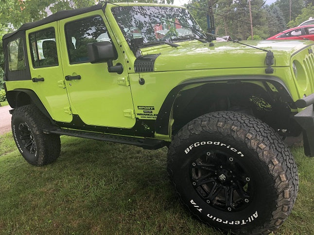 Jeep JK Rocker Guards Scale Armor 07-18 Wrangler JK 2 Door Fishbone Offroad