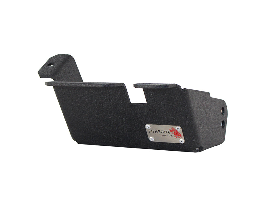 Jeep TJ Steering Box Skid Plate 97-06 Wrangler TJ Black Textured Powdercoat Fishbone Offroad