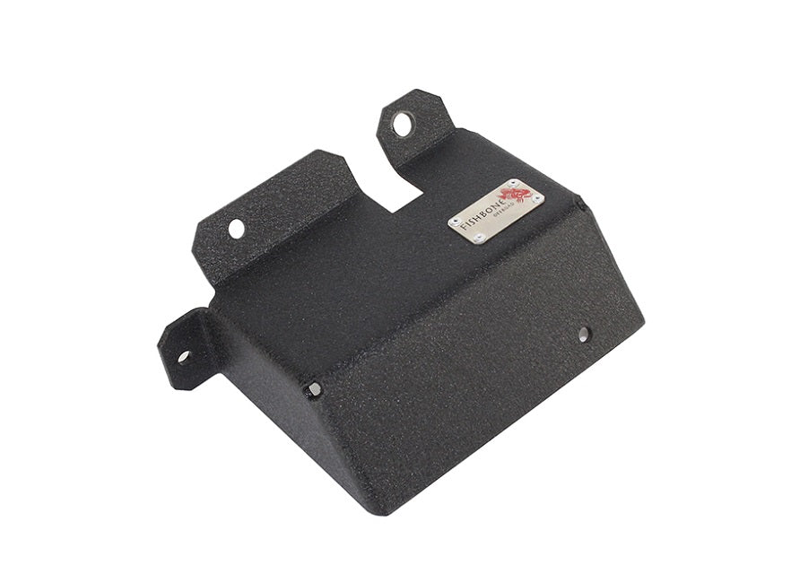 Jeep TJ Steering Box Skid Plate 97-06 Wrangler TJ Black Textured Powdercoat Fishbone Offroad