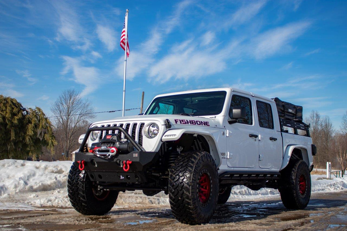 2020-Present Jeep Gladiator JT  Rocker Guards Fishbone Offroad