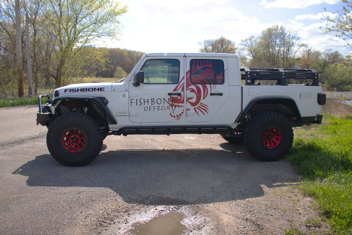 18-Current Jeep Wrangler JL, JLU and 20-Current Jeep Gladiator JT Front Steel Elite Fenders Fishbone Offroad