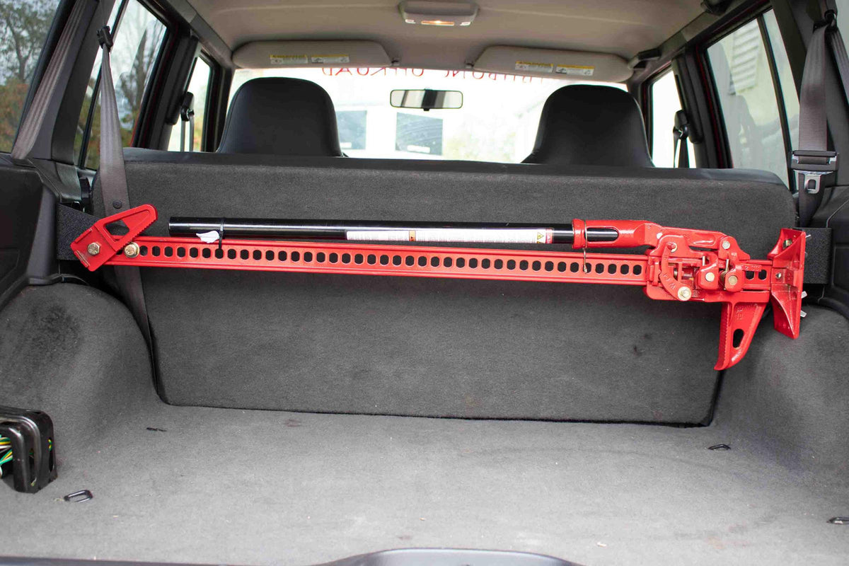 1984-2001 Jeep Cherokee XJ Rear Seat Hi-Lift Jack Mount Fishbone Offroad