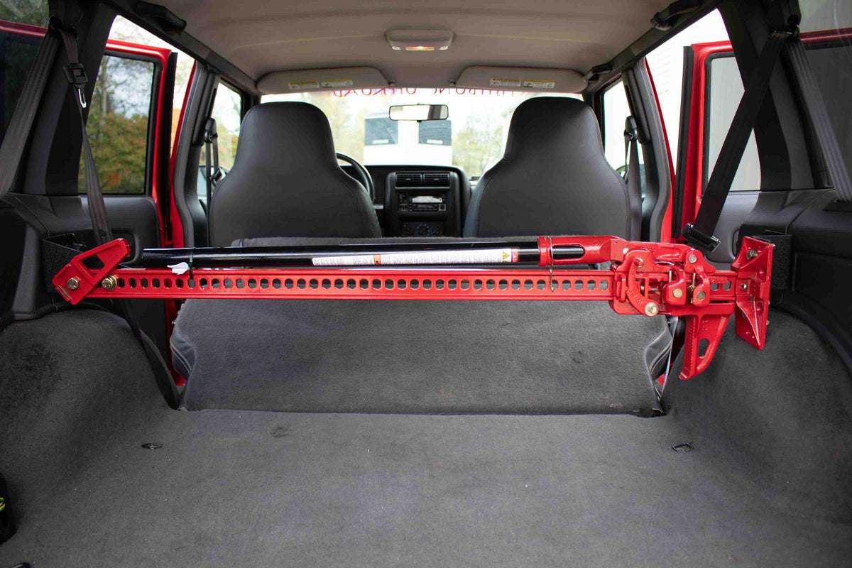 1984-2001 Jeep Cherokee XJ Rear Seat Hi-Lift Jack Mount Fishbone Offroad