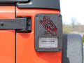 Jeep JK Tail Light Covers 07-17 Wrangler JK Black Textured Powdercoat Fishbone Offroad