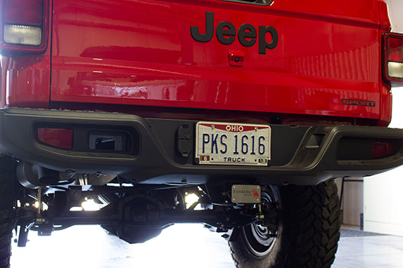 Hitch Cover For 2 Inch Hitch Black Powdercoated Steel Fishbone Offroad