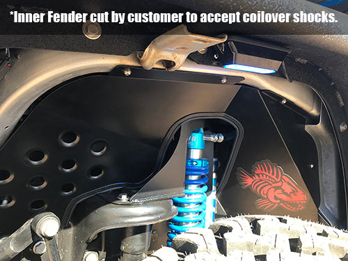 Jeep JK Front Inner Fenders 07-18 Wrangler JK Aluminum Fishbone Offroad