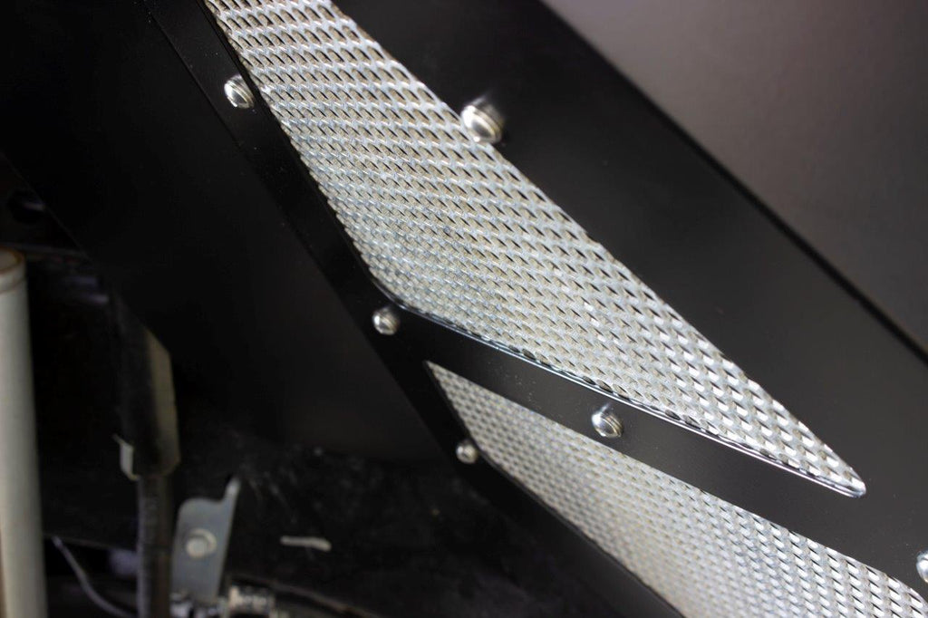 Jeep JL Inner Fenders For 18-Current Wrangler JL,  2020-Current JT Gladiator Front Pair Aluminum Black Powdercoat Fishbone Offroad