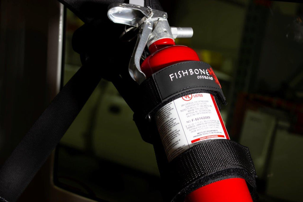 Fire Extinguisher Holder for Padded Roll Bar Fishbone Offroad