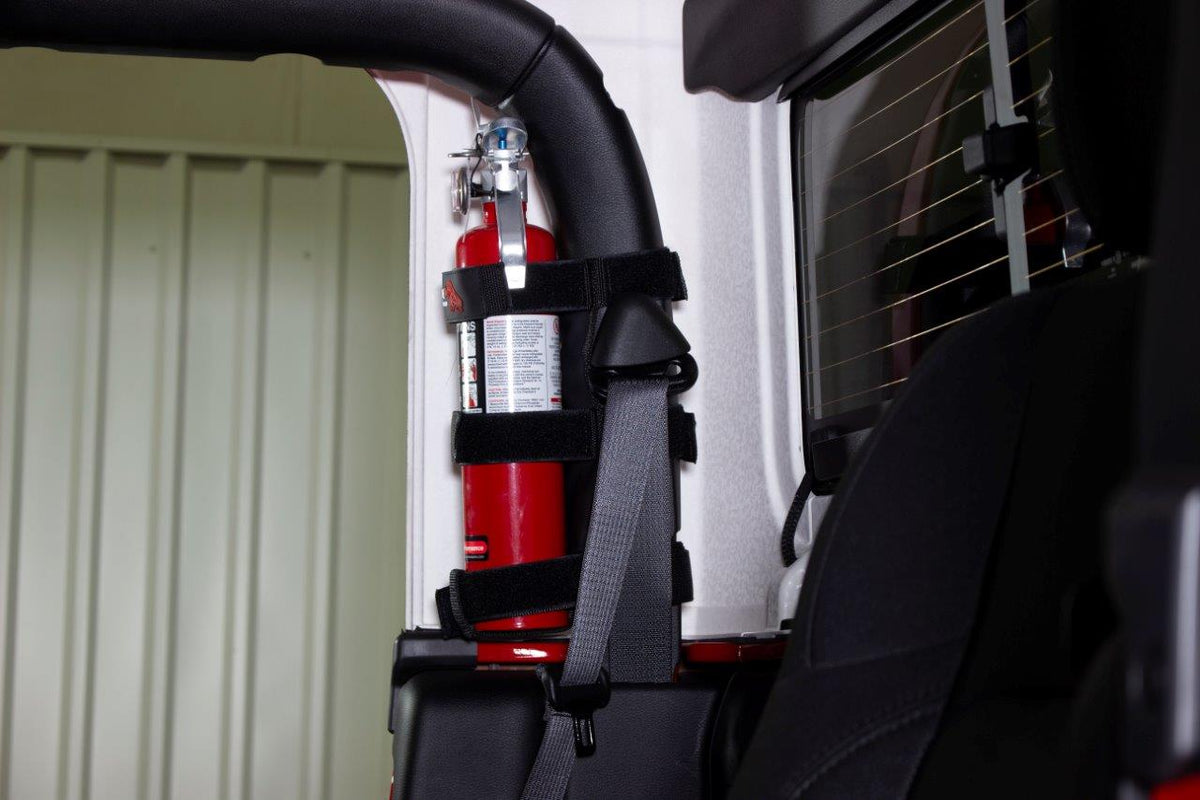 Fire Extinguisher Holder for Padded Roll Bar Fishbone Offroad