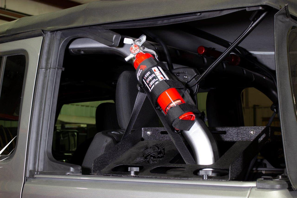 Fire Extinguisher Holder for Padded Roll Bar Fishbone Offroad