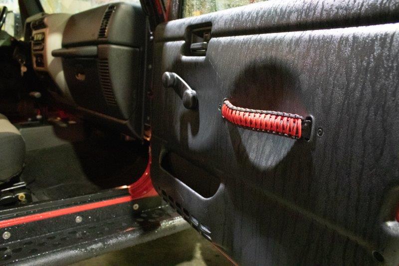 Wrangler Paracord Door Handles for 97-06 Jeep Wrangler Fishbone