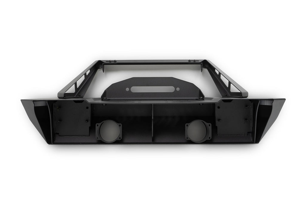 2007 2025 Jeep GladiatorJT Wrangler JK JKU JL JLU Stubby Front Bumper With Plated Bull Bar DV8 Offroad