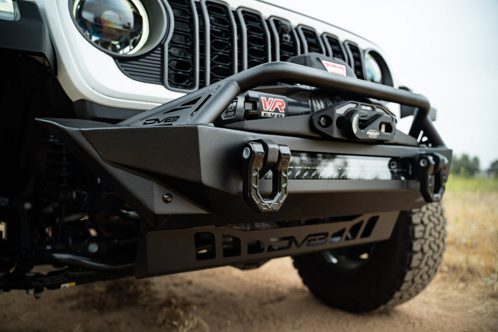 2007 2025 Jeep GladiatorJT Wrangler JK JKU JL JLU Fs 1 Series Stubby Front Bumper DV8 Offroad