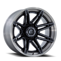 Aluminum Wheels 22X10 Brawl FC401BT Gloss Black Brushed Dark Tint Fuel Off Road Wheels