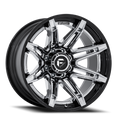 Aluminum Wheels 24X12 Brawl FC401PB Chrome/Gloss Black Lip Fuel Off Road Wheels