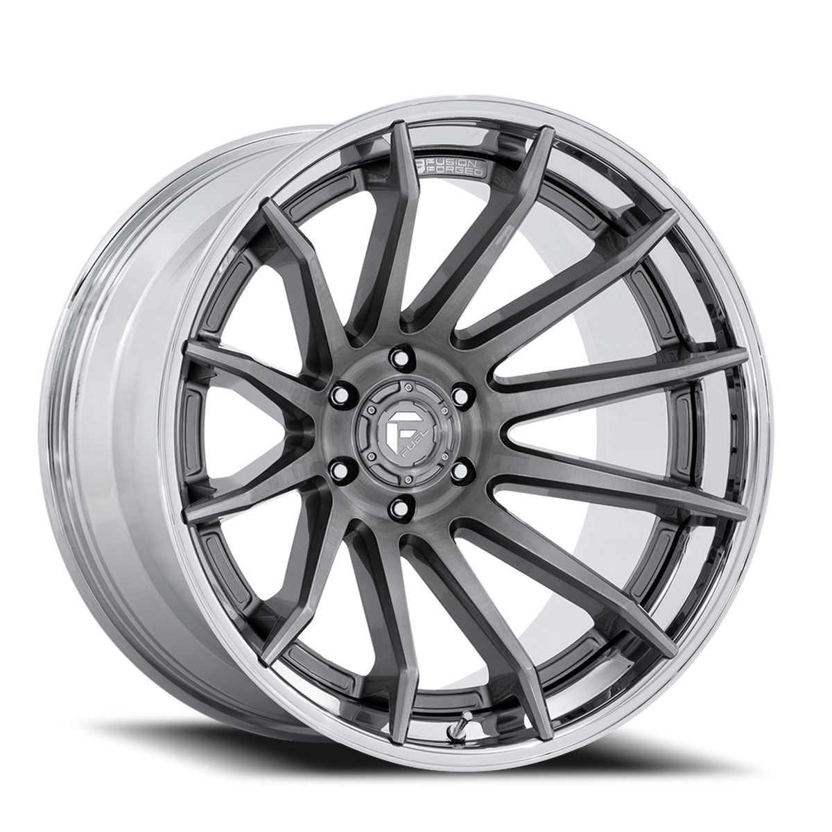 Aluminum Wheels 22X12 Burn FC403AP Platinum Silver Chrome Lip Fuel Off Road Wheels