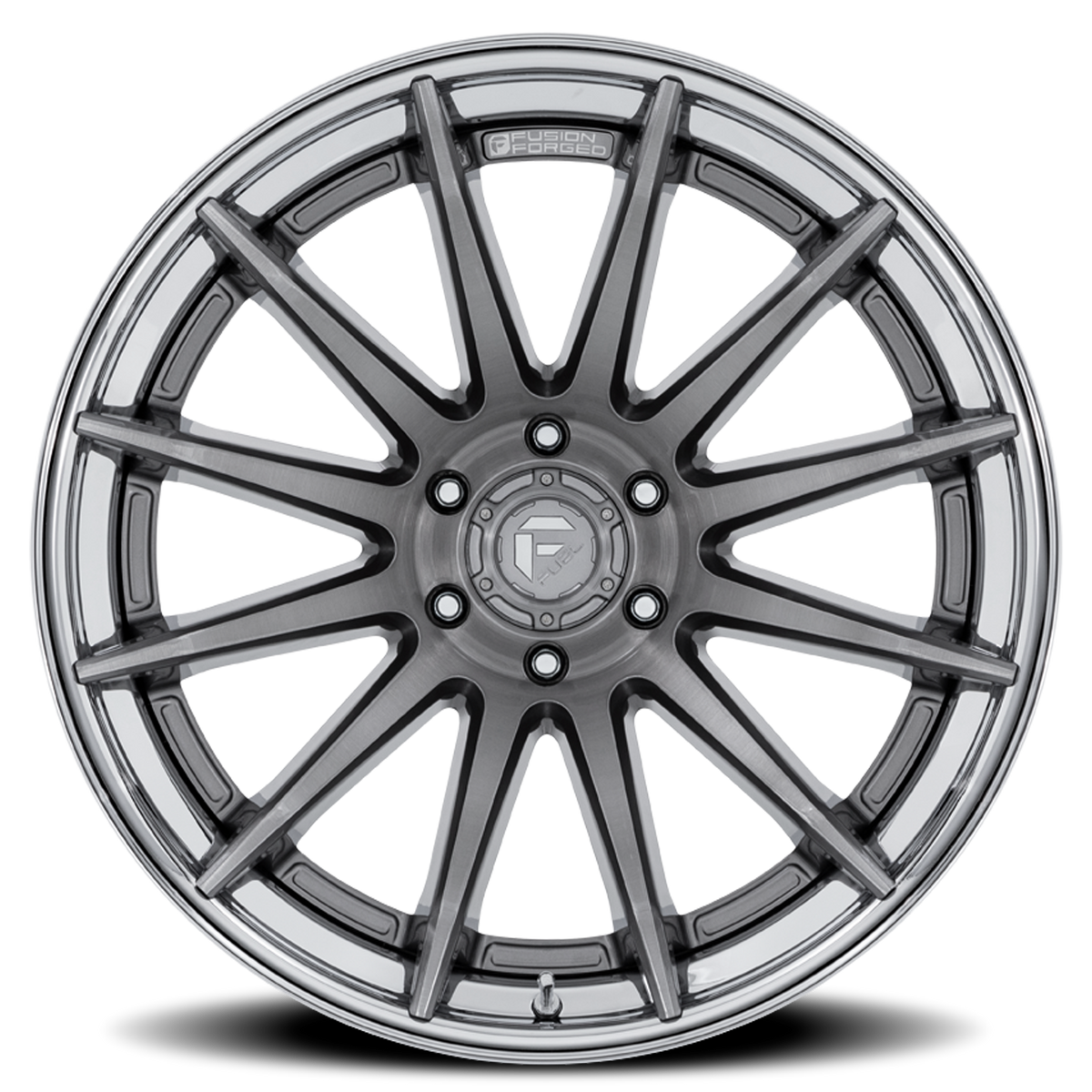 Aluminum Wheels 22X12 Burn FC403AP Platinum Silver Chrome Lip Fuel Off Road Wheels
