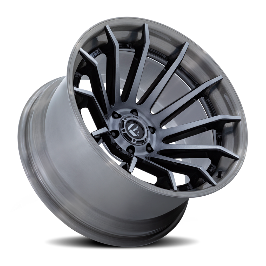 Aluminum Wheels 22X12 Burn FC403AP Platinum Silver Chrome Lip Fuel Off Road Wheels