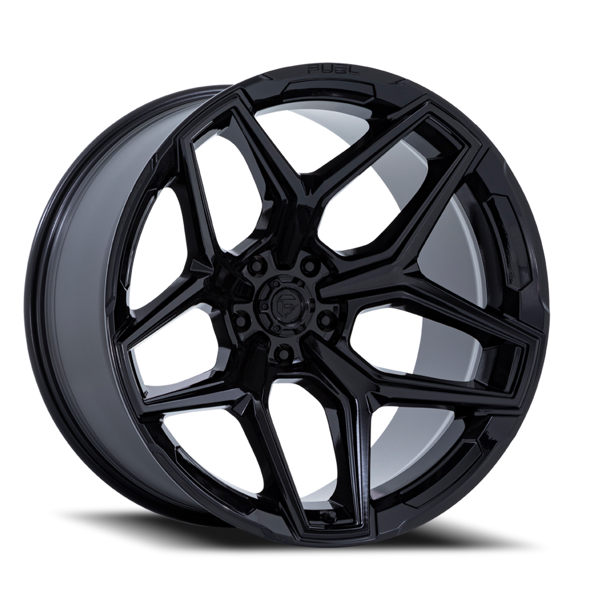 Aluminum Wheels 20X9 Flux 6 FC854BX Gloss Black Fuel Off Road Wheels