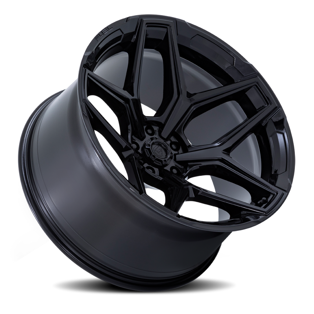 Aluminum Wheels 20X9 Flux 6 FC854BX Gloss Black Fuel Off Road Wheels