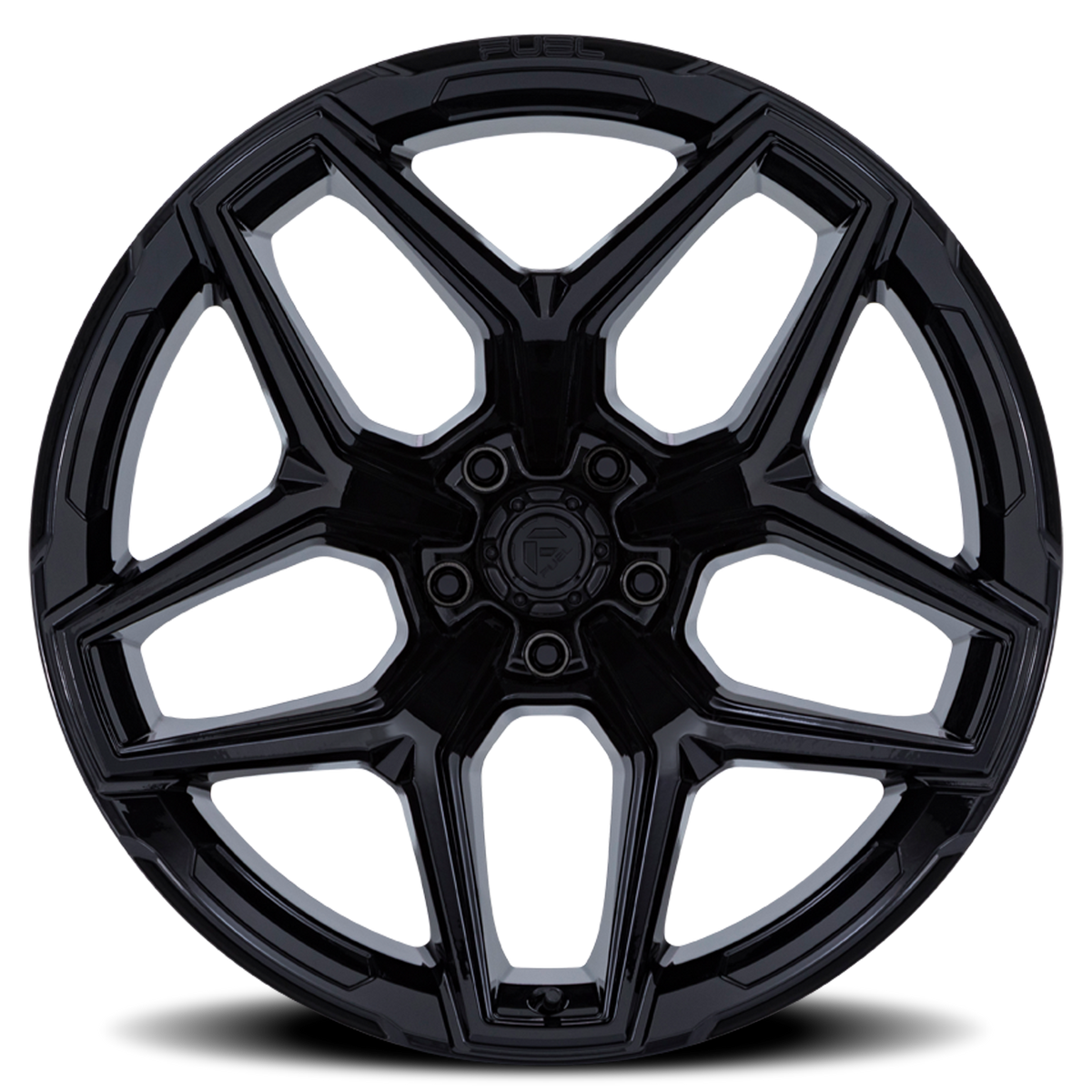 Aluminum Wheels 20X9 Flux 6 FC854BX Gloss Black Fuel Off Road Wheels